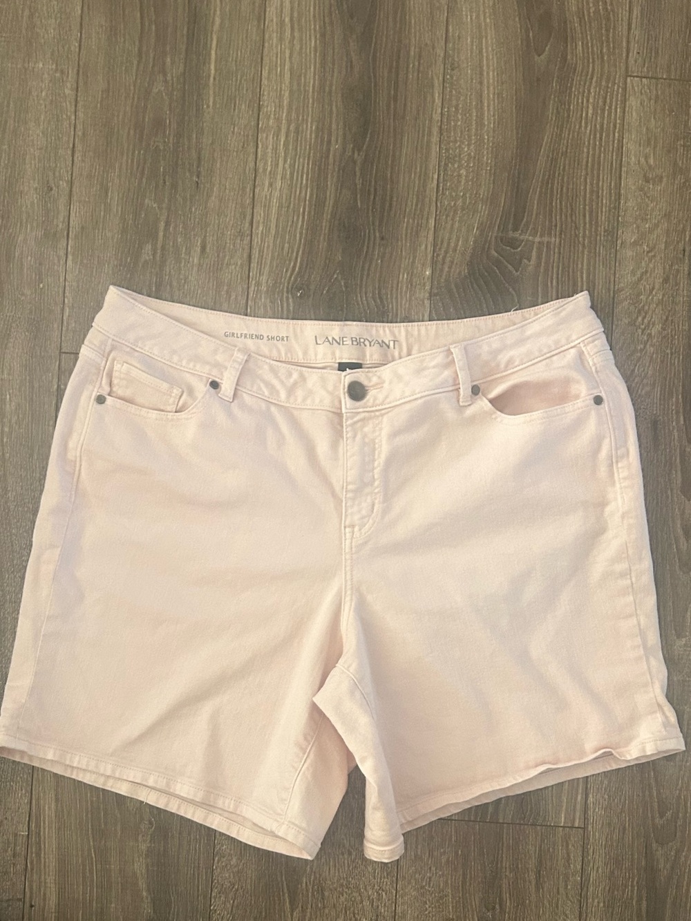 Lane Bryant Pastel Pink Girlfriend Short 18